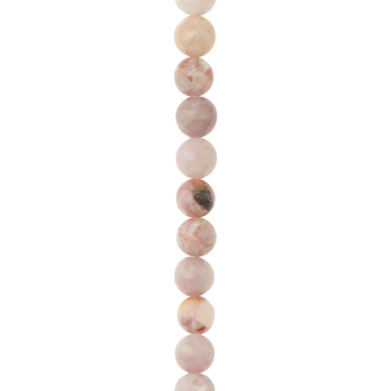 12 Pack: Pink Imitation Kunzite Round Beads, 8mm by Bead Landing™